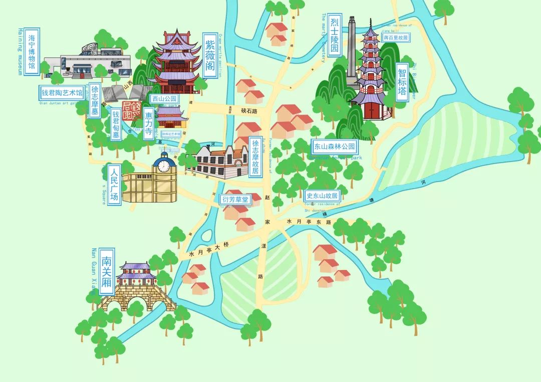 北京智能语音手绘导览地图系统
