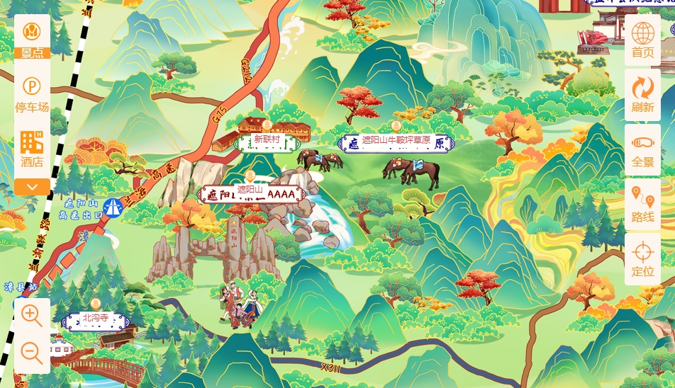 北京手绘地图：智慧景区智能化需求的深度挖掘
